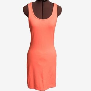 Peach body con dress NWT